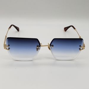 *NEW* Blue Colorblock metal Frame Sunglasses